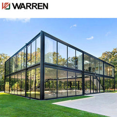 Modern curved glass roof sunroom buildable greenhouse sunroom