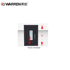 WDMA 14x21 Window Aluminium Casement Window Double Glazed Casement Windows