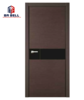 Laminated Glass Wooden Veneer Mdf Internal Door Design Single Swing Open Style Interior Doors on China WDMA