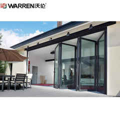 WDMA 96 Inch Bifold Doors Bi-fold Doors 48x80 Accordion Doors 30x80 Folding Aluminum Glass