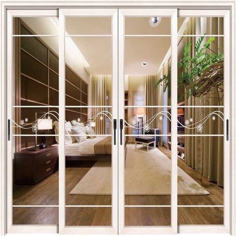 High Quality Home Patio Doors Aluminium Profile Indian Sliding Door Track Roller on China WDMA