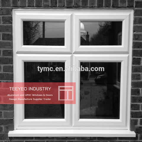 High Quality Tempered glass windows/Double UPVC windows/french casement window on China WDMA