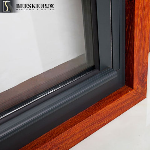 High Quality Top Thermal Broken Aluminum Profile Double Glass Single Hung Sliding Windows With Grille on China WDMA