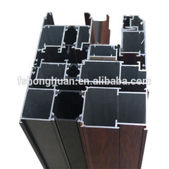 High Quality wood grain aluminium Profiles door details wooden door frame section on China WDMA