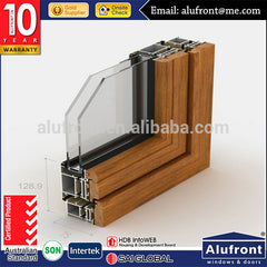 High end European Design Aluminum Clad Wood Hinges Windows With Germany Hardware on China WDMA