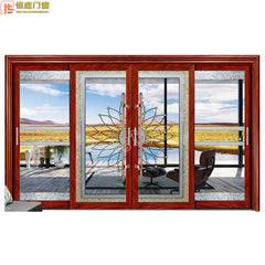 High-end aluminum sliding door system balcony sliding door fire anti-theft heavy-duty aluminum sliding door made in China on China WDMA