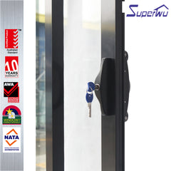 High quality double glazing aluminum sound proof sliding aluminum storefront door on China WDMA