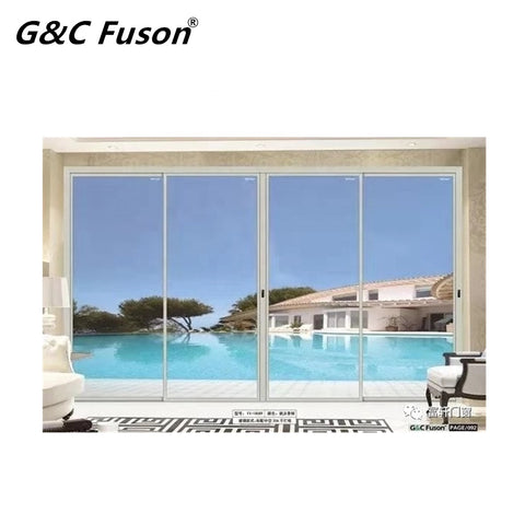 High quality frameless sliding glass door system on China WDMA