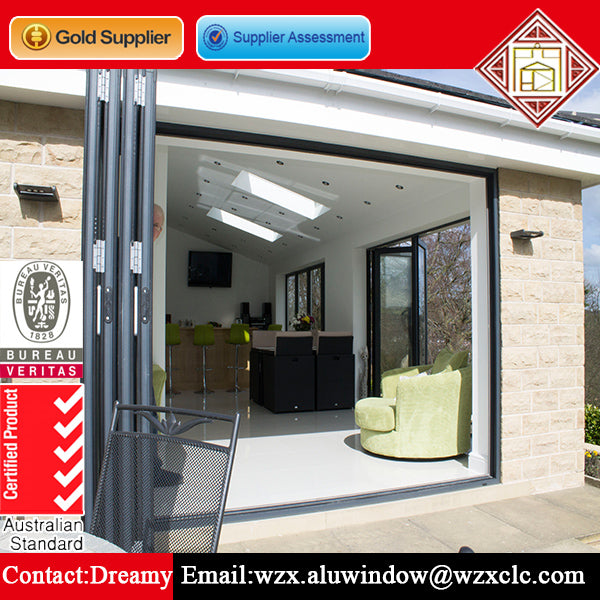 High quality lowes bi fold exterior patio doors smooth 30 inch bi fold doors uk on China WDMA