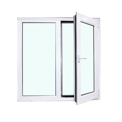 High quality tempered glass casement upvc windows doors price on China WDMA