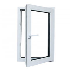 High quality tempered glass pvc casement window UPVC vinyl window on China WDMA