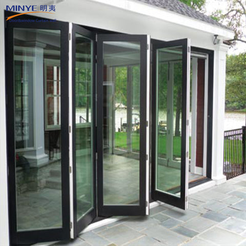 High quality villa used exterior french doors glass bi fold door on China WDMA on China WDMA