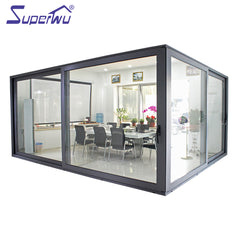 Highest quality System Thermally Broken Aluminum 4 Panel Sliding Door on China WDMA