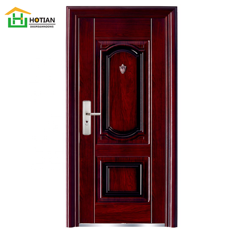 Hot Sale Entrance Exterior Iron Steel Door and Finished Surface Finishing Security Door Swing Open Style on China WDMA