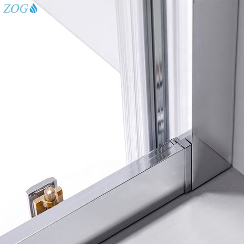 Hot Selling Bathroom Shower Glass Sliding Door in Customized Size on China WDMA