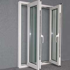 Hot sale factory direct guangzhou geasy insect screen door grey double glaze glass with internal blinds Lowest Price on China WDMA