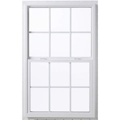 Hot sale upvc window hardware vertical sliding window with double pane glass on China WDMA