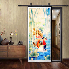 Hotel supermarket frameless upvc windows frosted bathroom large company cost backyard sliding glass door on China WDMA