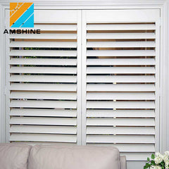 House window louvers venetian interior blinds pins plantation shutter on China WDMA