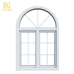 In stock Chinese factory powder coating aluminum metal framed double glazed sliding window grills design on China WDMA