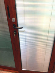 Interior aluminium cheap folding glass door with inside blinds for house on China WDMA