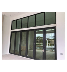 JBD custom aluminium patio doors for sale vertical frameless bi folding glass doors on China WDMA on China WDMA