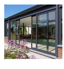 JBD custom aluminium windows best price black aluminium sliding french doors on China WDMA