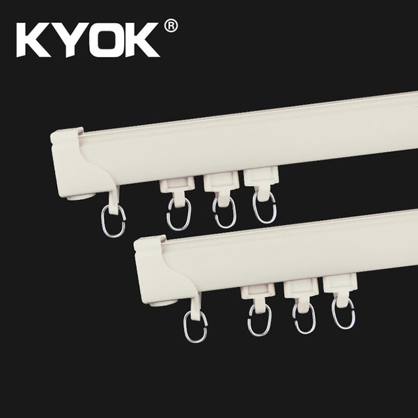 KYOK 2019 aluminum sliding windows,curtain track with pulley system,curtain iron rail on China WDMA