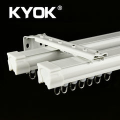 KYOK Glass Ceiling Mounted Curtain Track System Window Crown Curtain Track Popular Rod Curtain Track on China WDMA