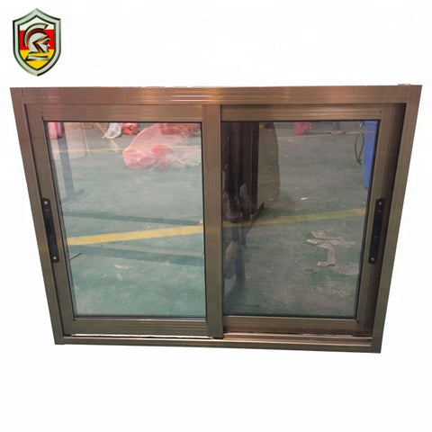 Kenya commercial building material 6mm single tempered glass aluminum sliding windows on China WDMA