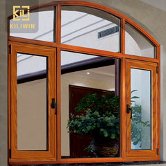 Kiliwin Make in China hot sale low price luxury aluminium wood casement windows for nigeria on China WDMA