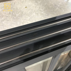 Kiliwin bottom fixed glass panels grey finish single aluminum sliding window frame price philippines on China WDMA