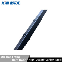 Kinmade DIY Iron Steel C Channel Frame for wooden Barn Door Sliding Hardware on China WDMA