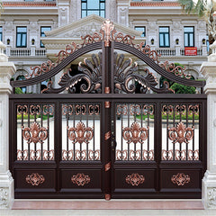 Korea Russia Turkey Thailand Luxury Villa Modern Aluminum Sliding Main Gate Front Doors Pivot Aluminium Garden Entry Door Price on China WDMA