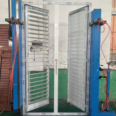 LZ external aluminium louvres swing open door with adjustable louvers on China WDMA