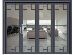 Large double glazed tempered aluminum door glass floor to ceiling windows and sliding doors on China WDMA