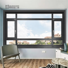 Large glass W106 triangle cheap aluminium casement out swing double glazed windows australia standard on China WDMA