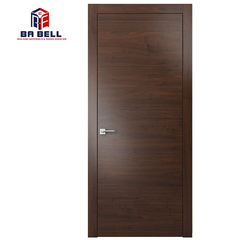 Latest Glass Wood Door Design Whole Glass Black Walnut Door Frame Custom Made Internal Swing Interior Doors on China WDMA