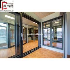 Latest design aluminum frame soft closing glass cheap sliding doors on China WDMA