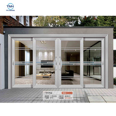 Living room Residential Aluminum Double/ Single fireproof standard Glass Sliding Doors size on China WDMA