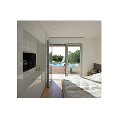 Low cost aluminum clad casement windows and doors with double glasses and china high quality hardware on China WDMA