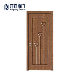 Low cost and high quality mdf pvc door flat door wooden bedroom main designs doors on China WDMA