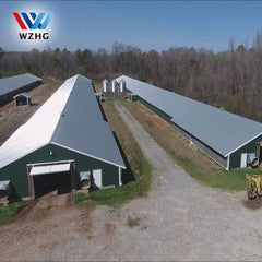 Low cost controlled prefabricated steel poultry farming shed in pakistan on China WDMA