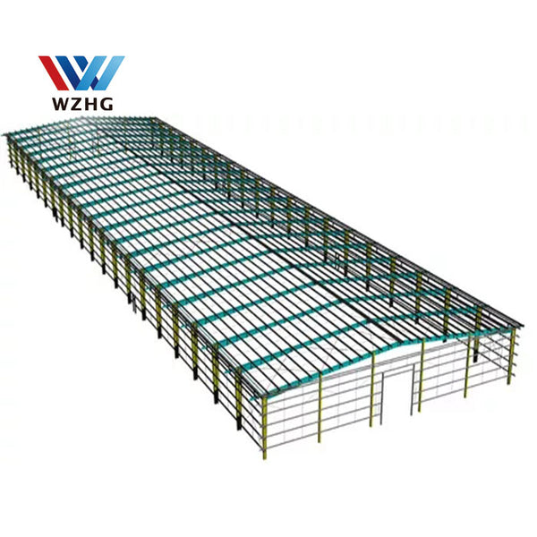 Low cost controlled prefabricated steel poultry farming shed in pakistan on China WDMA