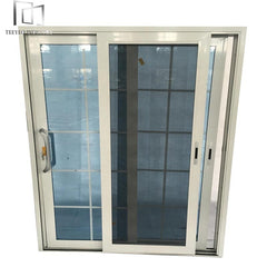 Lower track interior french glass sliding doors on China WDMA