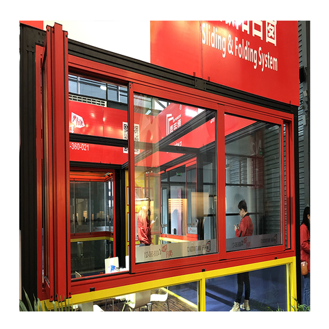 Luxurious Full-Open sliding&folding thermal-break Bi-fold Window System to Russia on China WDMA