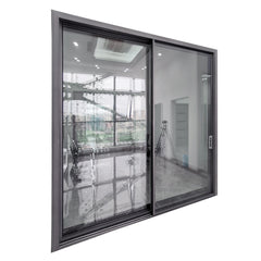 Luxury Aluminum Exterior Double Glass sliding Entry Door on China WDMA