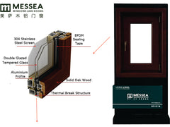 Luxury High Quality Aluminum wooden Sliding Door OEM/ODM Customized on China WDMA