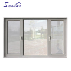 Luxury aluminium double open outside casement windows on China WDMA