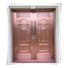 Luxury double entry doors used exterior french doors for sale Imitated copper security door on China WDMA